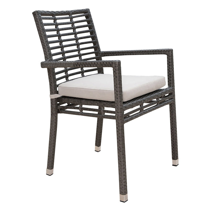 Panama Jack Panama Jack Graphite Stackable Arm Chair Standard Chair PJO-1601-GRY-AC-CUSH 193574117035