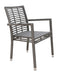 Panama Jack Panama Jack Graphite Stackable Arm Chair Without Cushion Chair PJO-1601-GRY-AC 811759026964