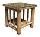 Panama Jack Panama Jack Kauai Bamboo End Table with Glass End Table PJS-4001-NAT-ET