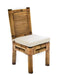 Panama Jack Panama Jack Kauai Bamboo Side Chair with Cushion Standard Chair PJS-4001-NAT-SC 811759025073