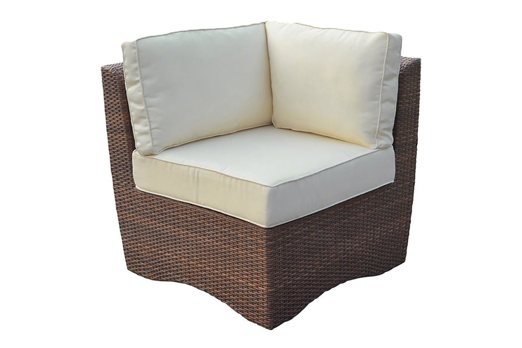 Panama Jack Panama Jack Key Biscayne Corner Chair with Cushion Standard Chair PJO-7001-ATQ-C 811759022171