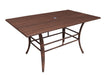 Panama Jack Panama Jack Key Biscayne Woven 36" x 60" Rect. Dining Table with Glass Dining Table PJO-7001-ATQ-RT-GL 857465002977