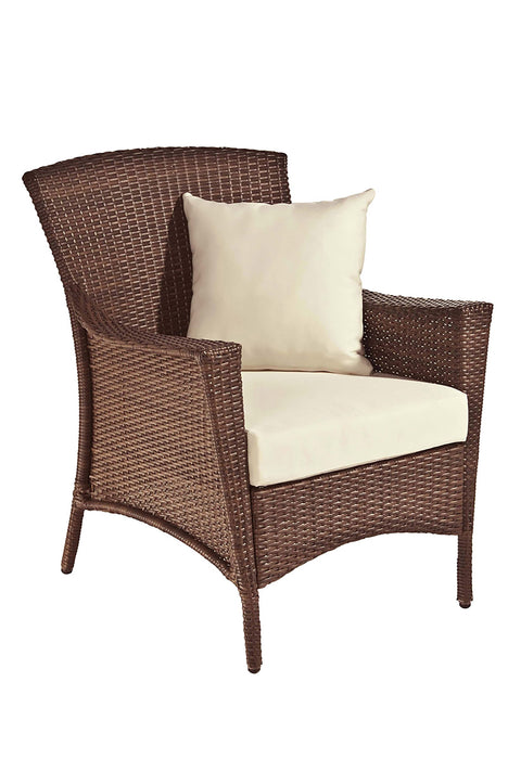 Panama Jack Panama Jack Key Biscayne Woven Lounge Chair with Cushions Standard Lounge Chair PJO-7001-ATQ-LC 857465002830