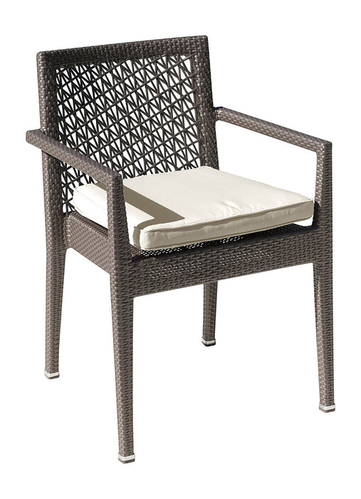 Panama Jack Panama Jack Maldives Stackable Armchair Standard Chair PJO-1801-GRY-AC-CUSH 193574133097