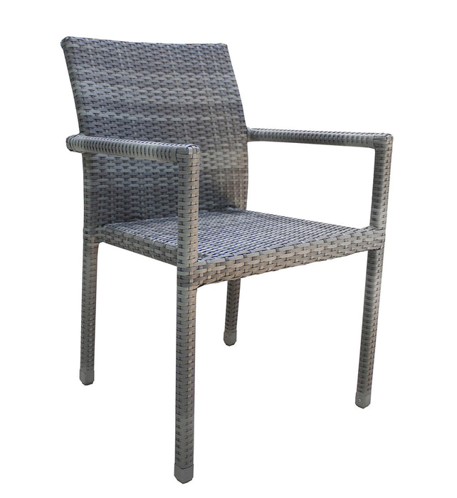 Panama Jack Panama Jack Newport Beach Stackable Armchair Without Cushion Chair PJO-1501-GRY-AC 811759024403