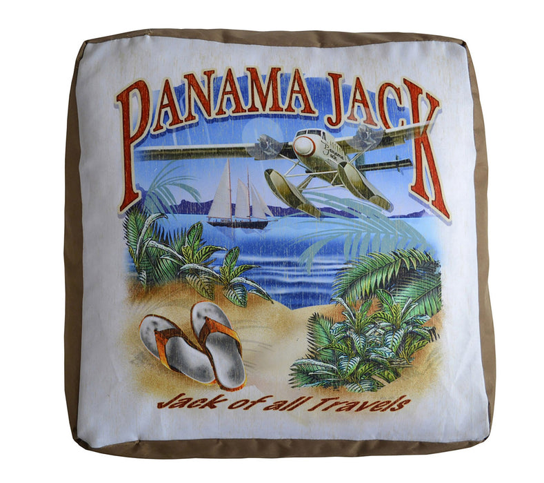 Panama Jack Panama Jack of all Travels Pouf Ottoman Ottoman PJO-9001-JAT-OT 811759021518