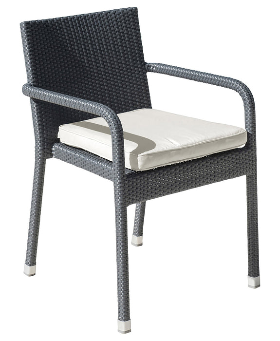 Panama Jack Panama Jack Onyx Stackable Armchair Standard Chair PJO-1901-BLK-AC-CUSH 193574061048