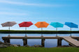 Panama Jack Panama Jack Orange 9 Ft Alum Patio Umbrella W/Crank Umbrella PJO-6001-ORG 811759026674
