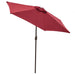 Panama Jack Panama Jack Red 9 Ft Alum Patio Umbrella W/Crank Umbrella PJO-6001-RED 811759026681