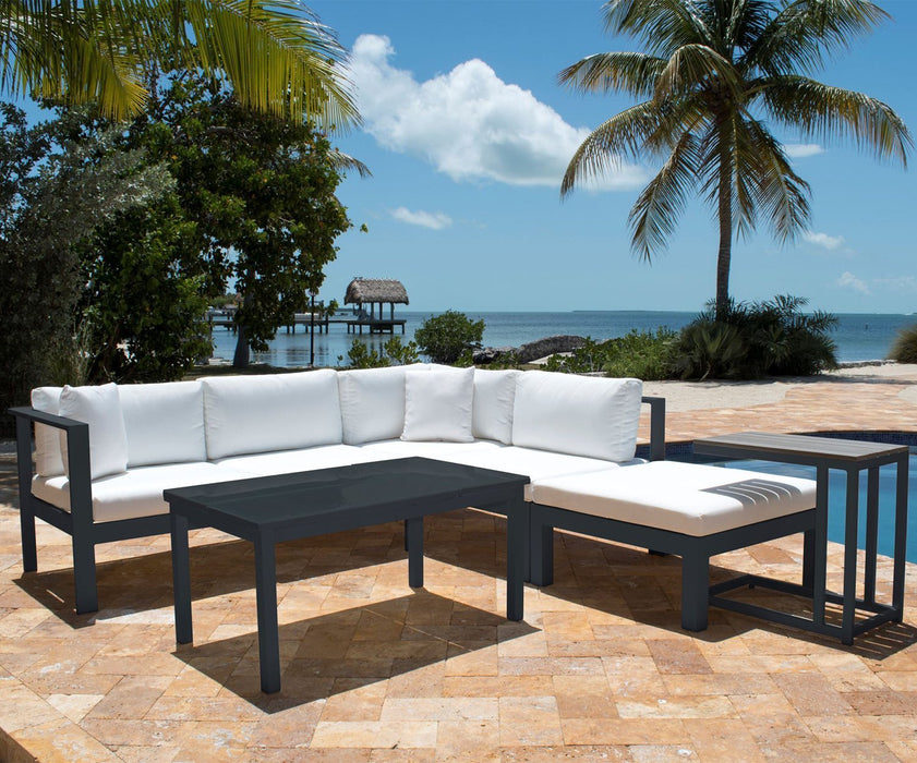 Panama Jack Panama Jack Sancastle Grey 5 Pc Sectional Set Standard Seating Set PJO-2601-GRY-SET 193574000000