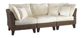 Panama Jack Panama Jack Sanibel 3PC Sofa Set with Cushions Standard Sofa PJS-1001-ATQ-3PS 811759021198