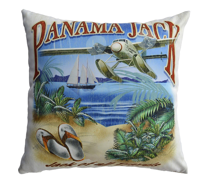 Panama Jack Panama Jack Set of 2 Jack of all Travels Throw Pillow Pillow PJO-9001-JAT-TP-SET2 811759021525