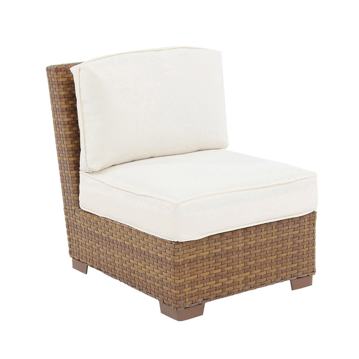 Panama Jack Panama Jack St Barths Modular Armless Chair with Cushions Standard Chair PJO-3001-BRN-A 857465002403