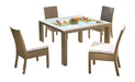 Panama Jack Rubix 5 PC Side Chair Dining Set with Cushions Standard Dining Set 902-1349-KBU-5DS-CUSH 193574000610