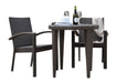 Panama Jack Soho 3 PC Dining Arm Chair Bistro Group with Cushions Standard Chair 903-3305-JBP-3DA-CUSH 811759025530