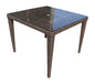 Panama Jack Soho Patio Woven Square 40" Dining Table with Glass Dining Table 903-3309-JBP-GL 811759025387