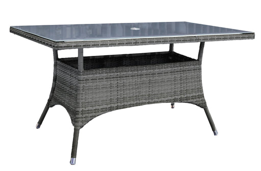 Panama Jack Ultra Rectangular 36" x 60" Dining Table w/ Grey Glass Dining Table 890-1399-GRY-RT 193574045307