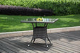 Panama Jack Ultra Square 36" Dining Table w/ Grey Glass Dining Table 890-1399-GRY-SQ 193574045291
