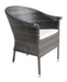 Panama Jack Ultra Stackable Woven Armchair Gray Standard Chair 890-1130-GRY-CUSH 193574044751