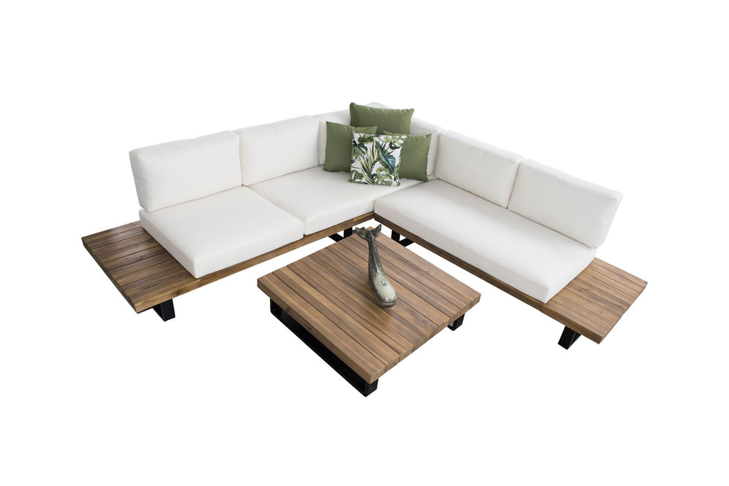 Pelican Reef Highboune Cay 3 PC Sectional w/Off-White Cushions Sectional 519-1265-NAT