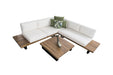 Pelican Reef Highboune Cay 3 PC Sectional w/Off-White Cushions Sectional 519-1265-NAT