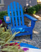 Polywood Polywood Black Classic Folding Adirondack 5-Piece Conversation Group Black Adirondack Chair PWS119-1-BL 845748050258
