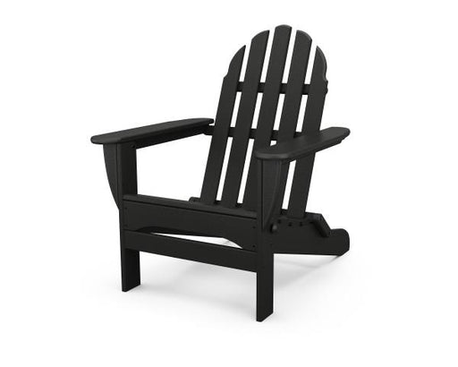 Polywood Polywood Black Classic Folding Adirondack Chair Black Adirondack Chair AD5030BL 845748000505
