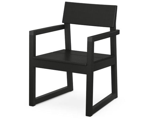 Polywood Polywood Black EDGE Dining Arm Chair Black Arm Chair EMD200BL 190609159787