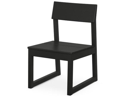 Polywood Polywood Black EDGE Dining Side Chair Black Side Chair EMD100BL 190609159688