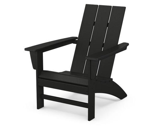 Polywood Polywood Black Modern Adirondack Chair Black Adirondack Chair AD420BL 190609040320