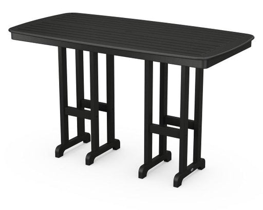 Polywood Polywood Black Nautical 37" x 72" Bar Table Black Bar Table NCBT3772BL 845748041874