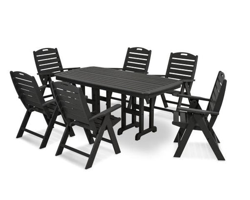 Polywood Polywood Black Nautical 7-Piece Dining Set Black Dining Sets PWS125-1-BL 190609038310