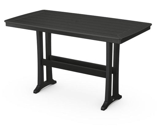 Polywood Polywood Black Nautical Trestle 38" x 73" Bar Table Black Bar Table PLB83-T2L1BL 190609041235