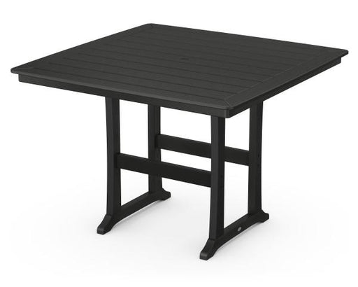 Polywood Polywood Black Nautical Trestle 59" Bar Table Black Bar Table PLB85-T2L1BL 190609020094
