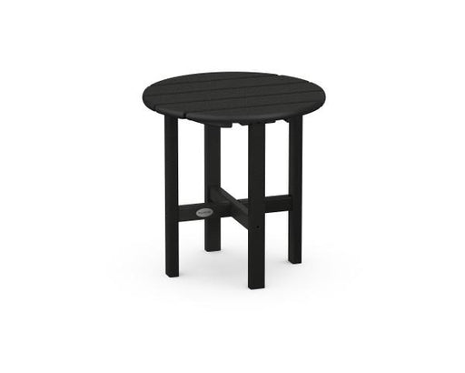 Polywood Polywood Black Round 18" Side Table Black Side Table RST18BL 845748007115