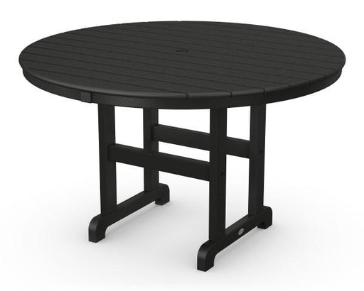 Polywood Polywood Black Round 48" Dining Table Black Dining Table RT248BL 845748024747