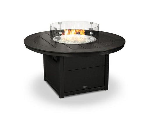 Polywood Polywood Black Round 48" Fire Pit Table Black Table CTF48RBL 190609063114