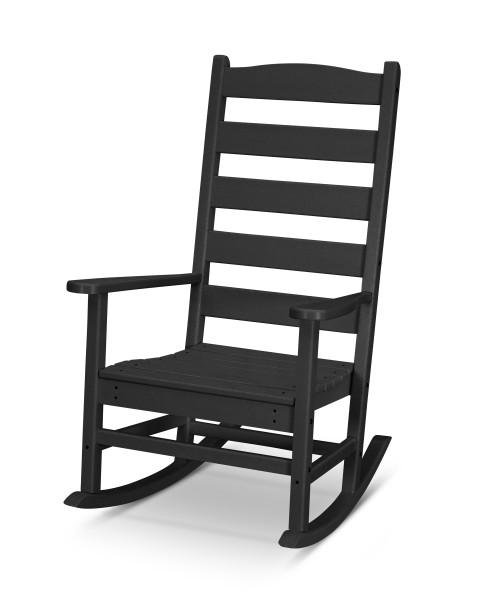 Polywood Polywood Black Shaker Porch Rocking Chair Black Rocking Chair R114BL 190609112942