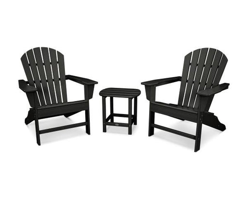 Polywood Polywood Black South Beach Adirondack 3-Piece Set Black Adirondack Chair PWS175-1-BL 190609038556