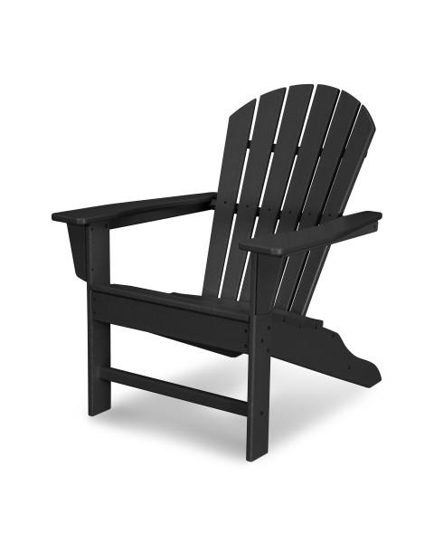 Polywood Polywood Black South Beach Adirondack Black Adirondack Chair SBA15BL 845748009669