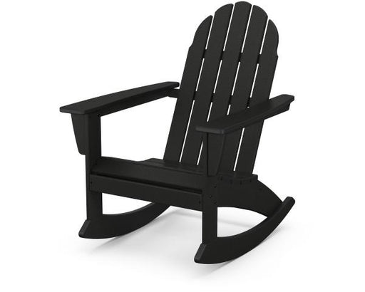 Polywood Polywood Black Vineyard Adirondack Rocking Chair Black Rocking Chair ADR400BL 190609042089