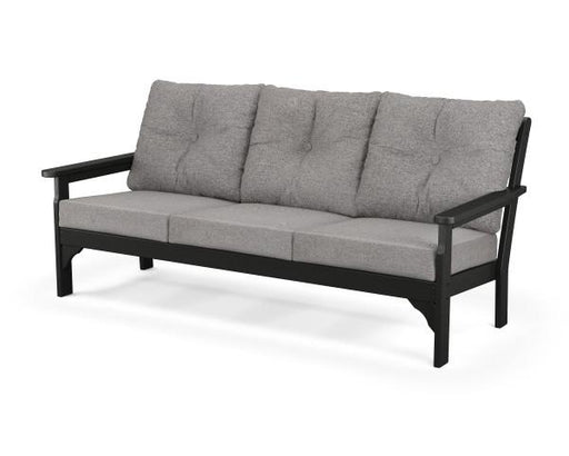 Polywood Polywood Black Vineyard Deep Seating Sofa Black / Grey Mist Sofa GN69BL-145980 190609138805