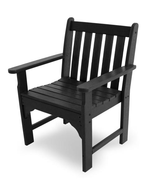 Polywood Polywood Black Vineyard Garden Arm Chair Black Arm Chair GNB24BL 845748009263