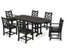 Polywood Polywood Chippendale 7-Piece Dining Set Black Dining Sets PWS121-1-BL 190609038457