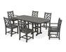 Polywood Polywood Chippendale 7-Piece Dining Set Slate Grey Dining Sets PWS121-1-GY 845748050326
