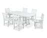 Polywood Polywood Chippendale 7-Piece Dining Set White Dining Sets PWS121-1-WH 845748050340