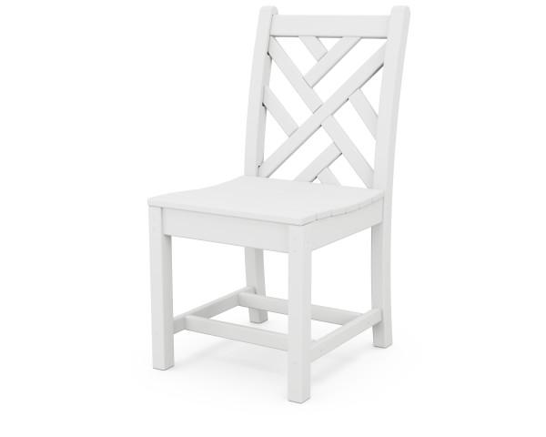 Polywood Polywood Chippendale Dining Side Chair White Chairs CDD100WH 845748027014