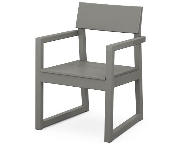 Polywood Polywood EDGE Dining Arm Chair Slate Grey Arm Chair EMD200GY 190609159800