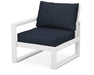 Polywood Polywood EDGE Modular Left Arm Chair White / Marine Indigo Arm Chair 4601L-WH145991 190609134418