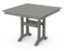 Polywood Polywood Farmhouse Trestle 37" Dining Table Slate Grey Dining Table PL81-T1L1GY 190609021640